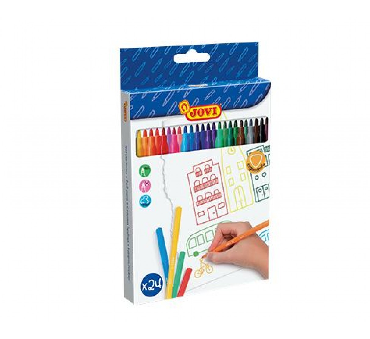 JOVI Felt Tip Pen 9mm 24 Colors